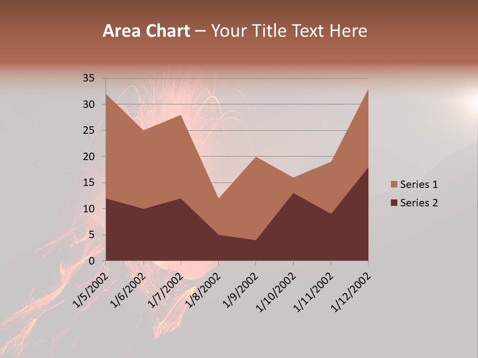 Fire Starry Sky Fog PowerPoint Template