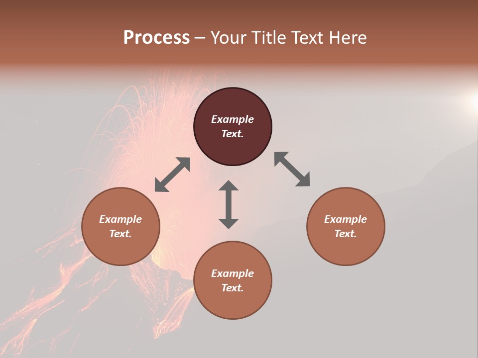 Fire Starry Sky Fog PowerPoint Template