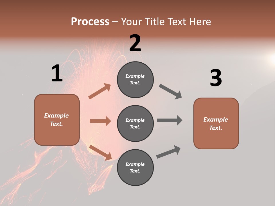 Fire Starry Sky Fog PowerPoint Template