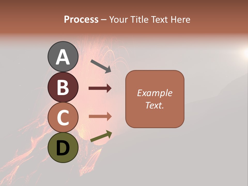 Fire Starry Sky Fog PowerPoint Template