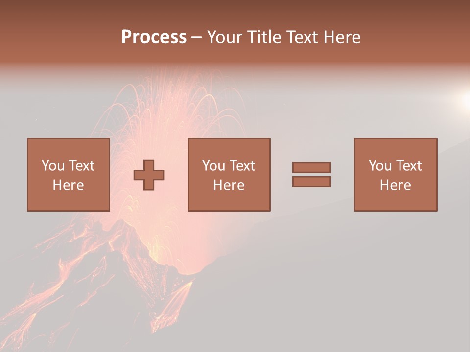 Fire Starry Sky Fog PowerPoint Template