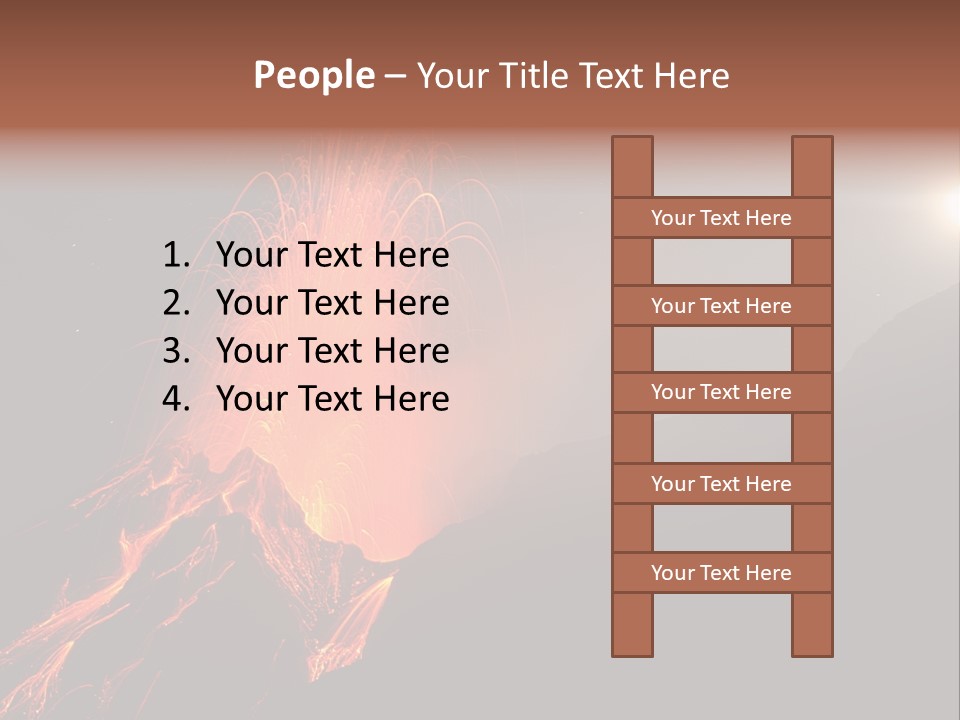 Fire Starry Sky Fog PowerPoint Template