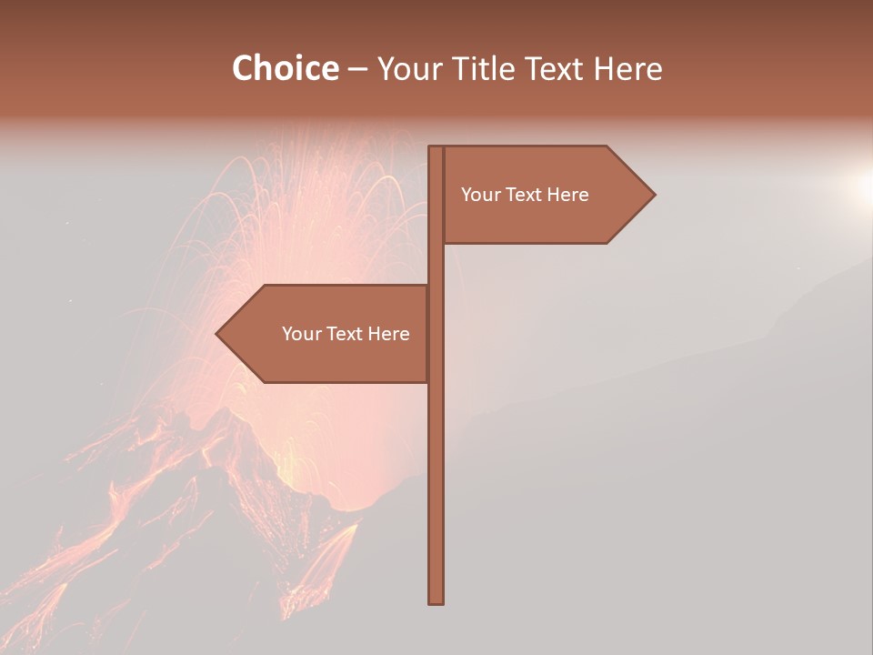 Fire Starry Sky Fog PowerPoint Template