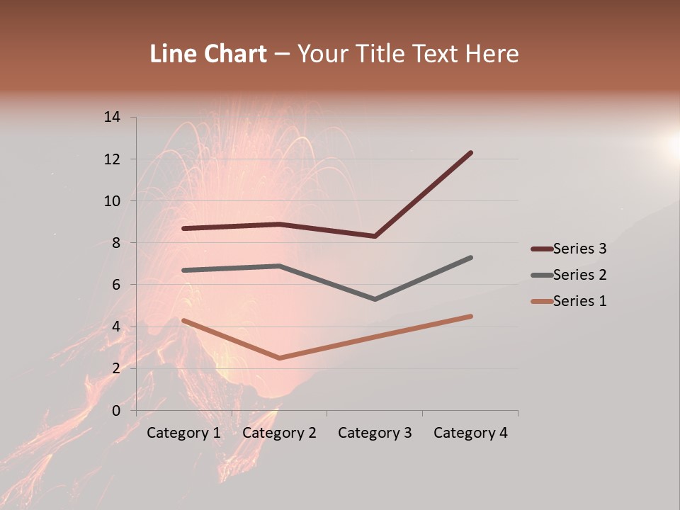 Fire Starry Sky Fog PowerPoint Template
