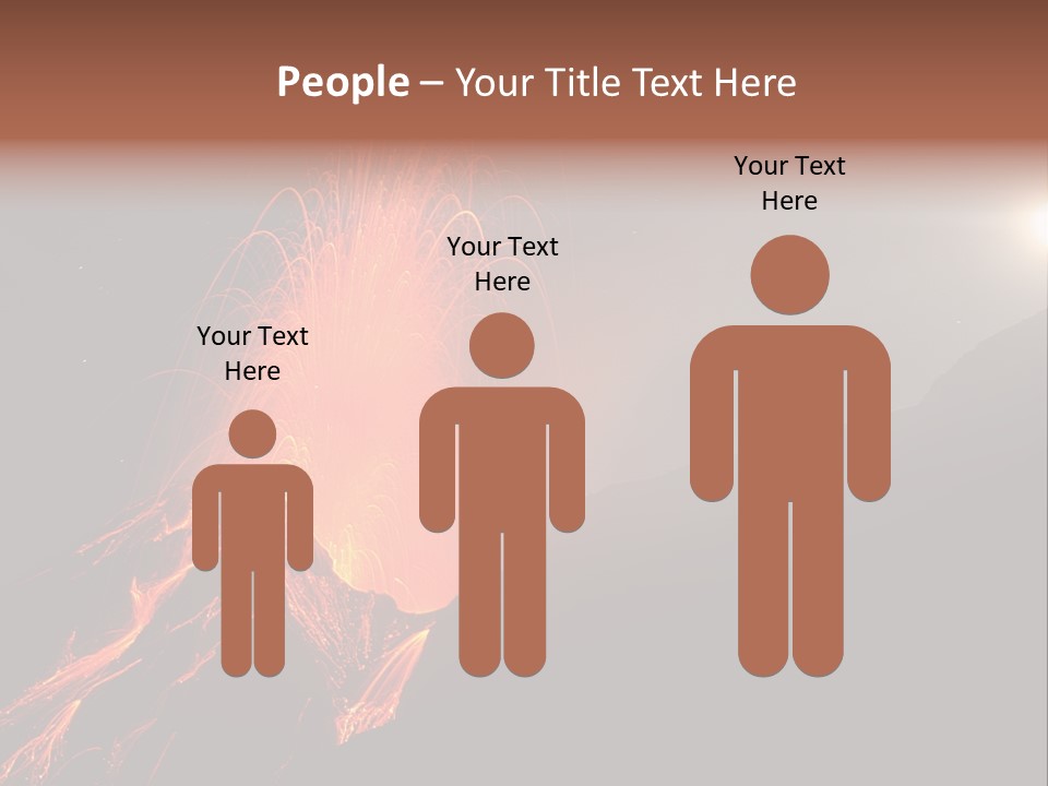 Fire Starry Sky Fog PowerPoint Template