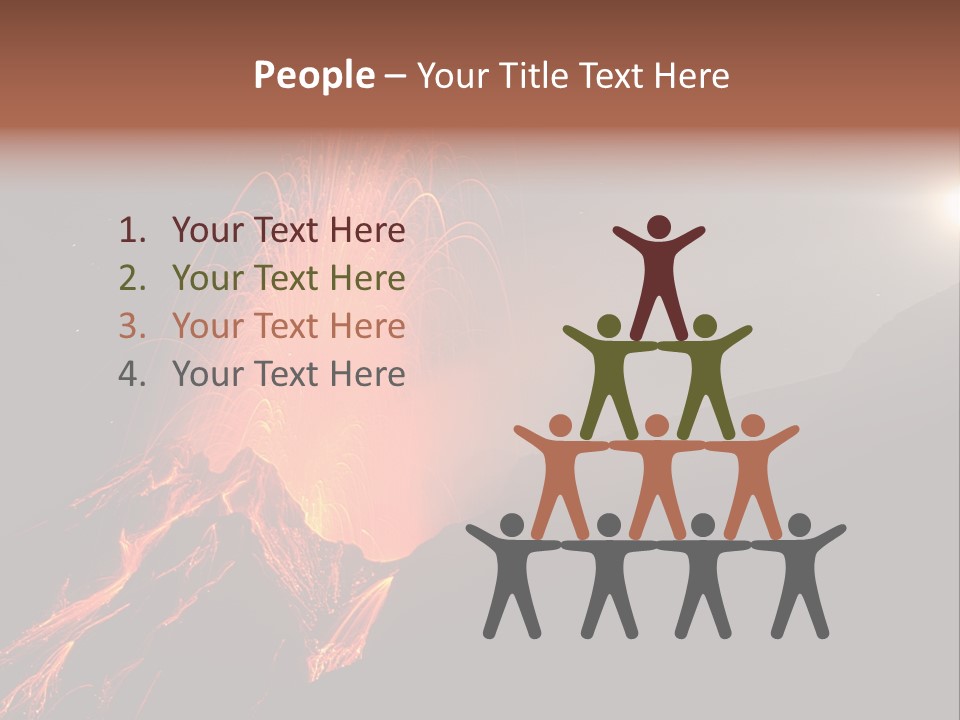 Fire Starry Sky Fog PowerPoint Template