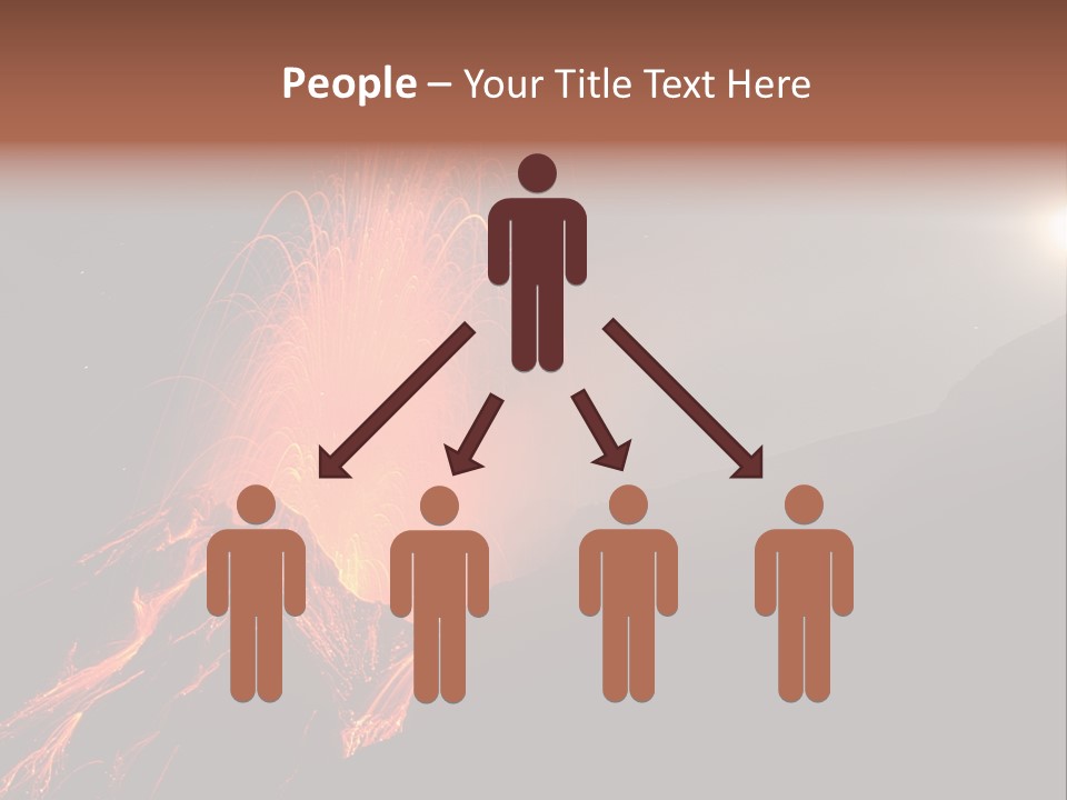 Fire Starry Sky Fog PowerPoint Template