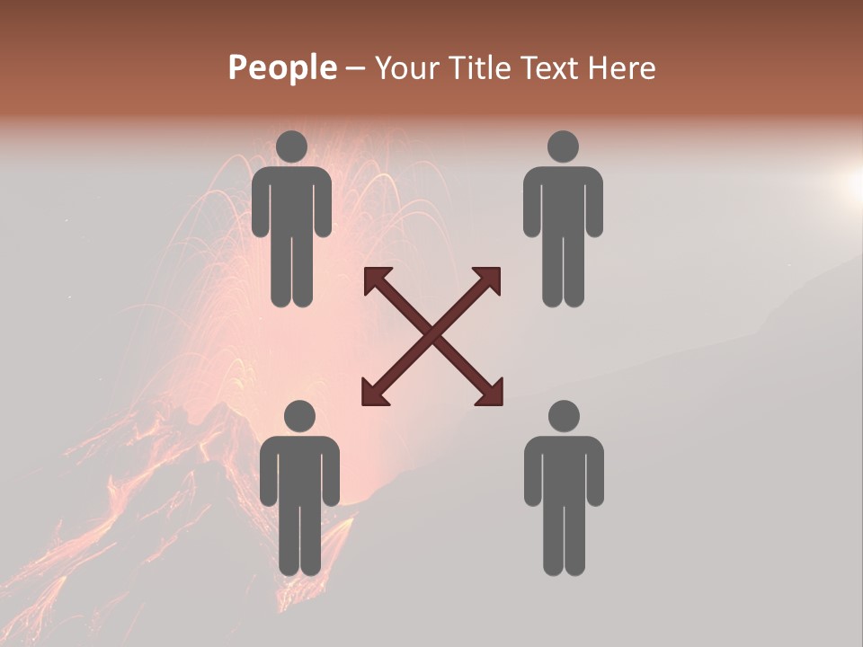 Fire Starry Sky Fog PowerPoint Template