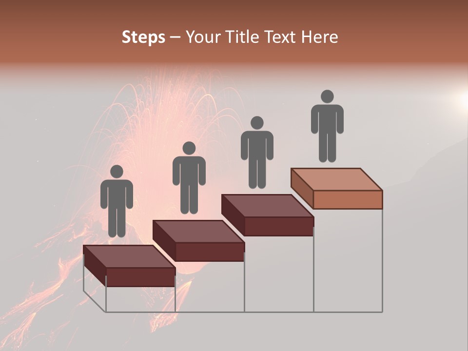 Fire Starry Sky Fog PowerPoint Template