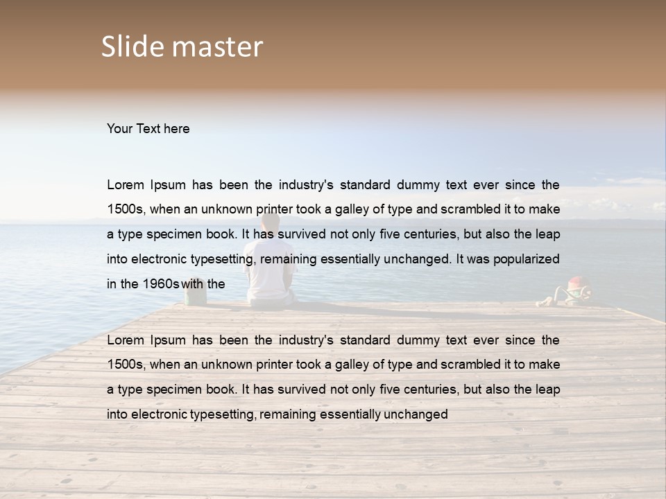 Sun Man Sunset PowerPoint Template