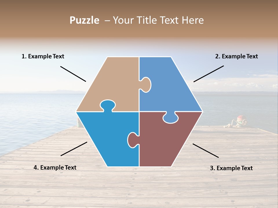 Sun Man Sunset PowerPoint Template