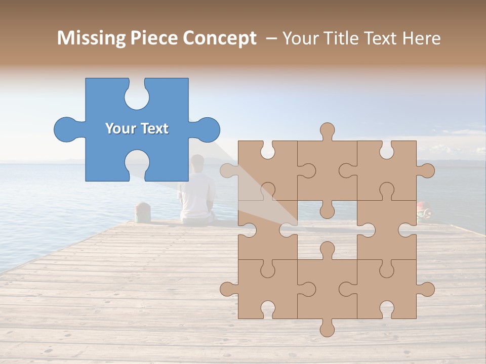 Sun Man Sunset PowerPoint Template