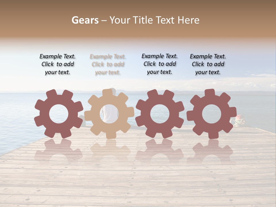 Sun Man Sunset PowerPoint Template