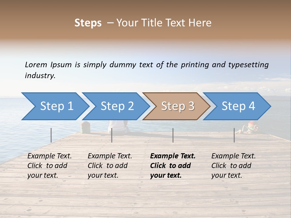 Sun Man Sunset PowerPoint Template