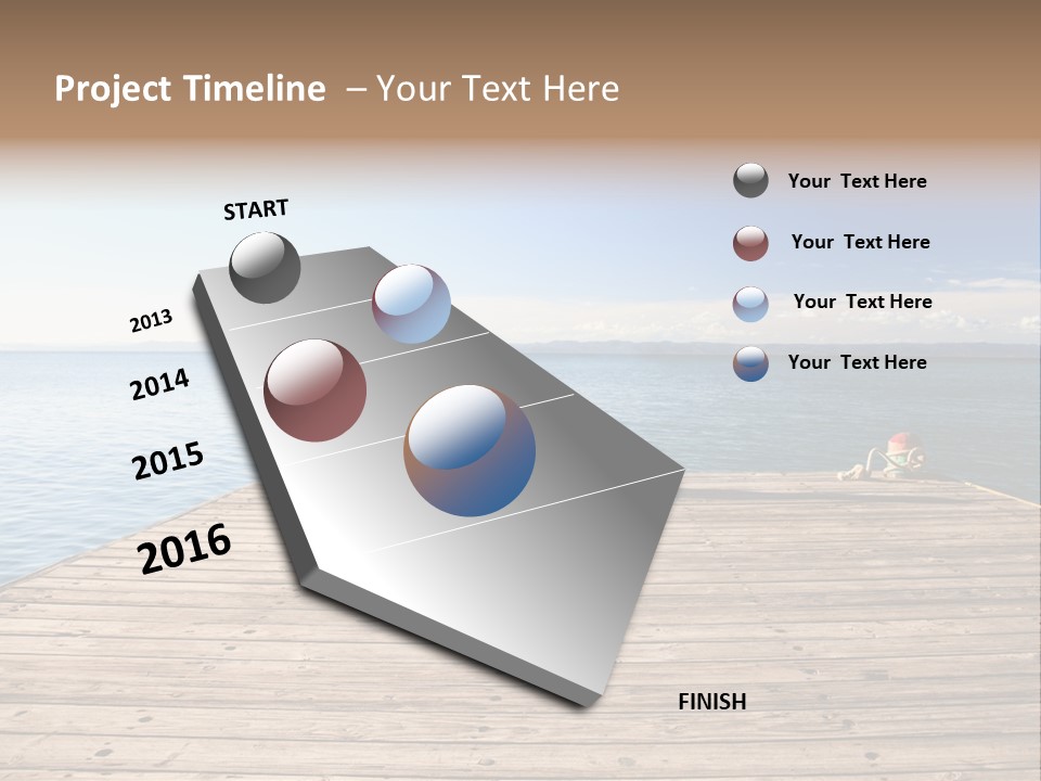 Sun Man Sunset PowerPoint Template