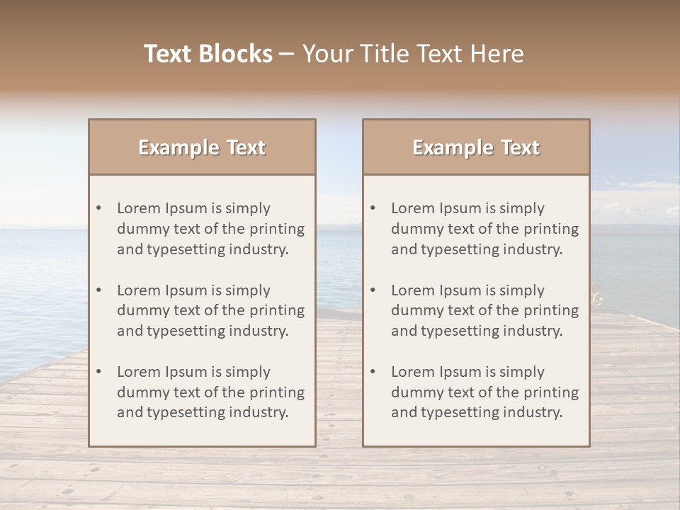 Sun Man Sunset PowerPoint Template
