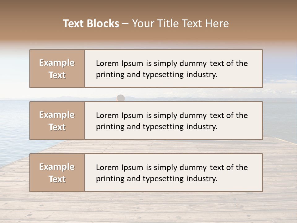 Sun Man Sunset PowerPoint Template