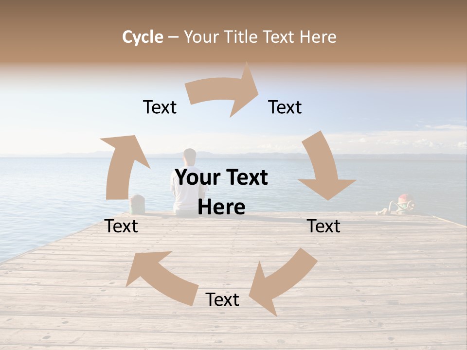 Sun Man Sunset PowerPoint Template