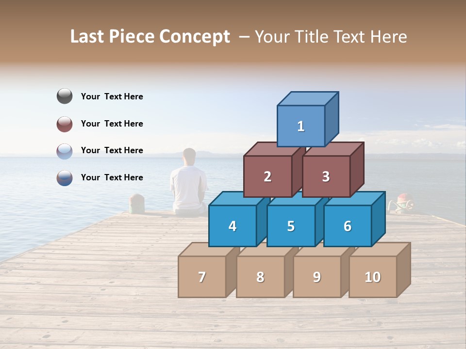 Sun Man Sunset PowerPoint Template