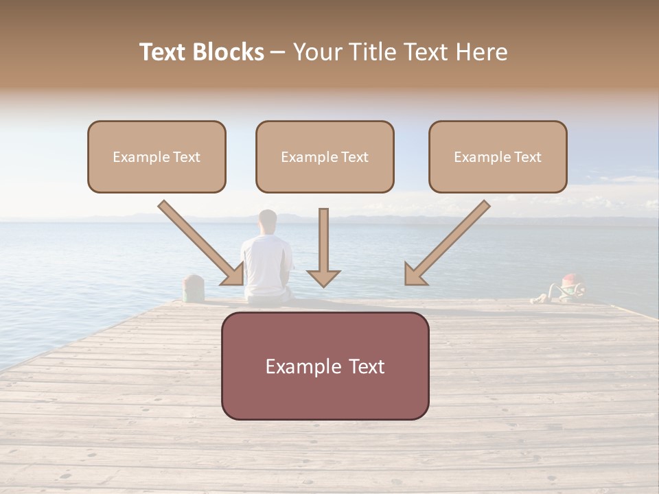 Sun Man Sunset PowerPoint Template