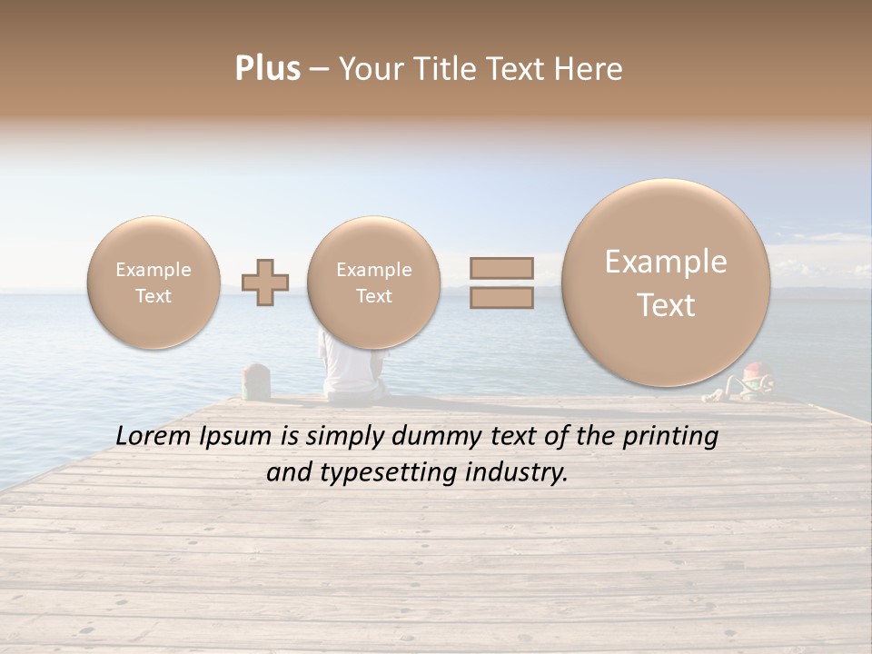 Sun Man Sunset PowerPoint Template