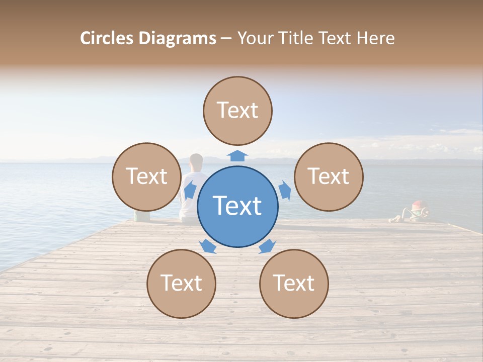 Sun Man Sunset PowerPoint Template