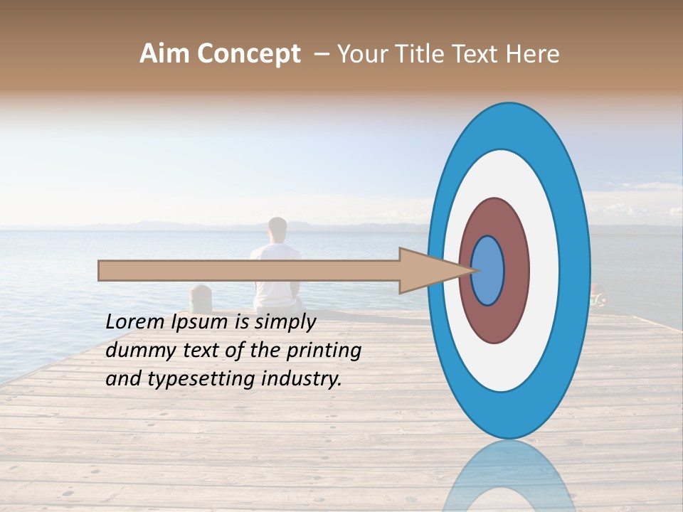 Sun Man Sunset PowerPoint Template