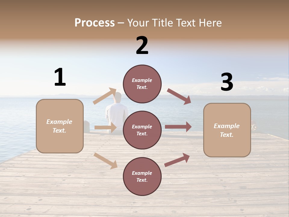 Sun Man Sunset PowerPoint Template
