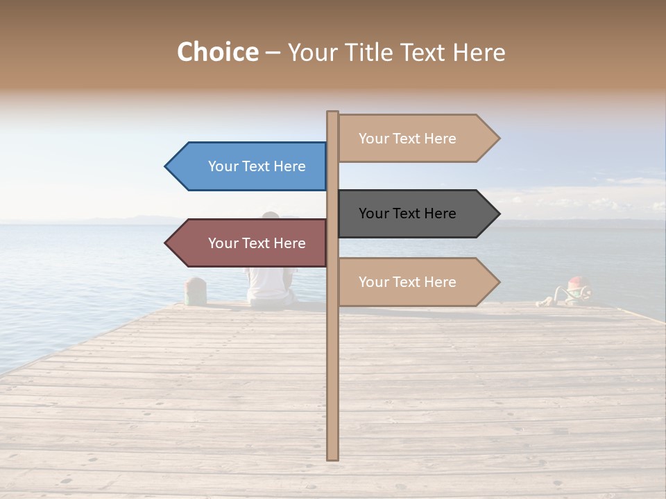 Sun Man Sunset PowerPoint Template