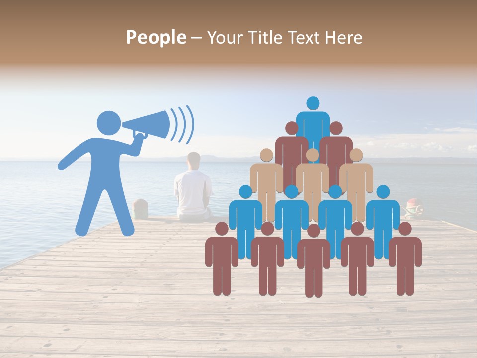 Sun Man Sunset PowerPoint Template