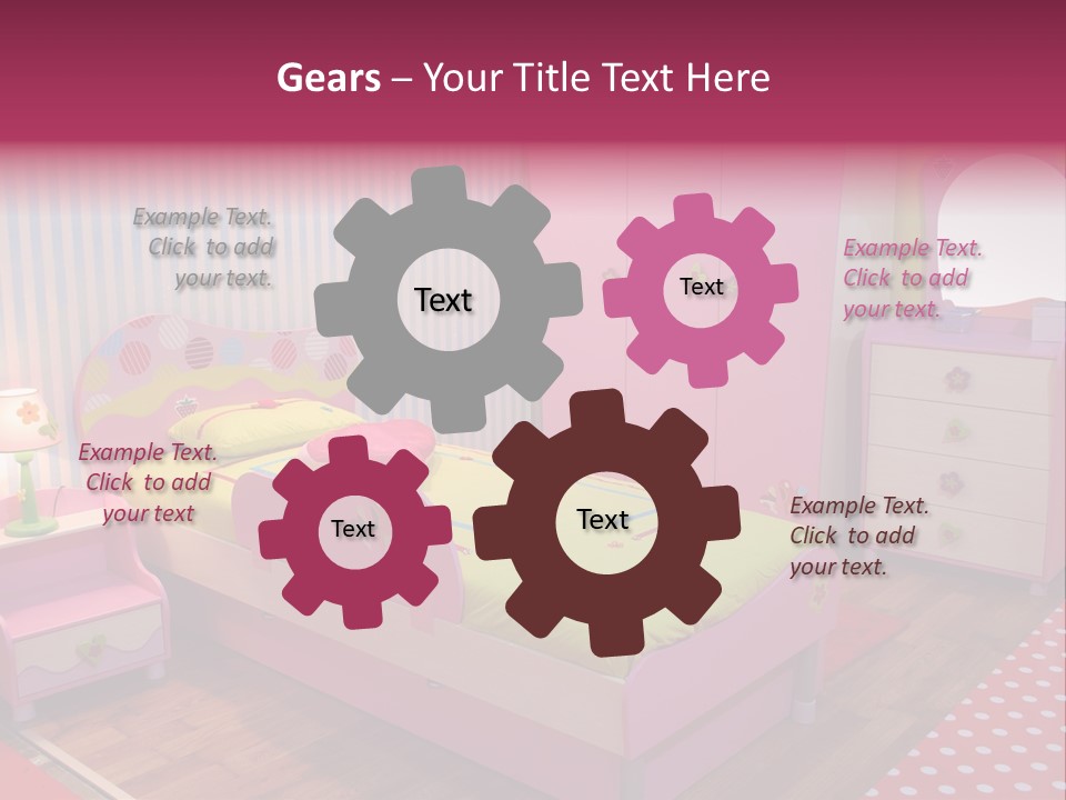 Indoors Children Stripe PowerPoint Template