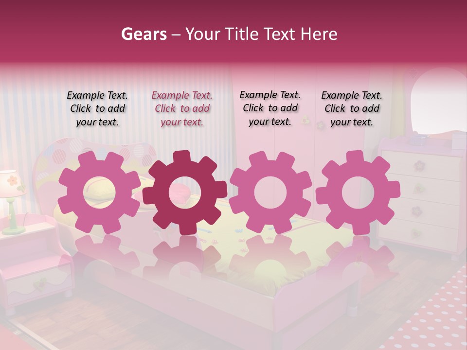 Indoors Children Stripe PowerPoint Template