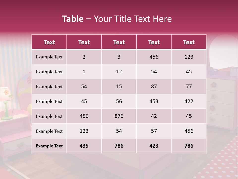 Indoors Children Stripe PowerPoint Template