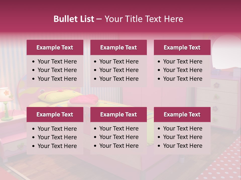 Indoors Children Stripe PowerPoint Template