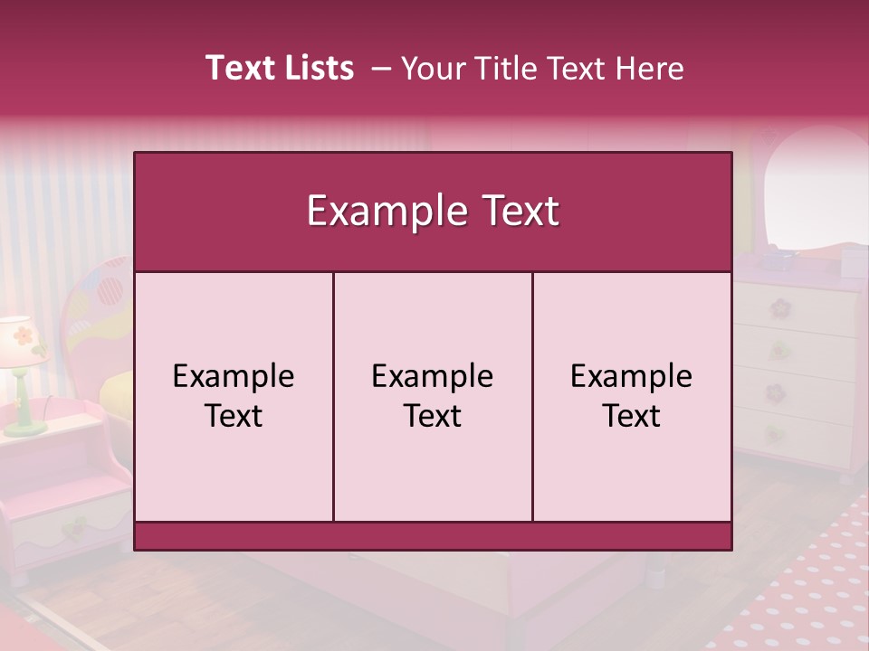 Indoors Children Stripe PowerPoint Template