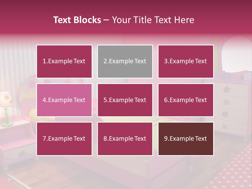 Indoors Children Stripe PowerPoint Template