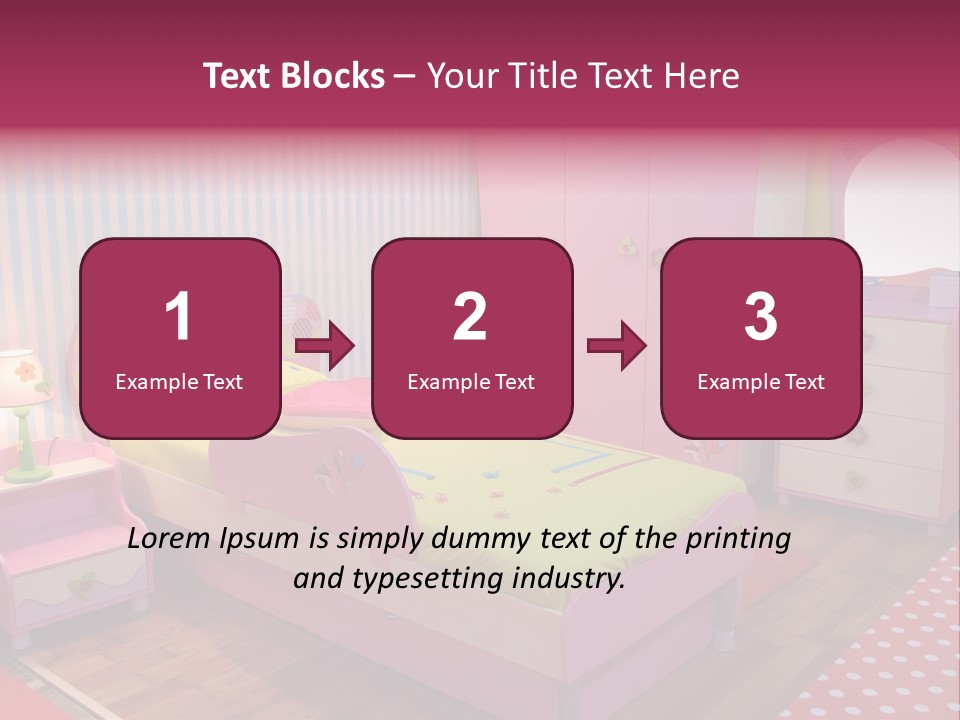 Indoors Children Stripe PowerPoint Template