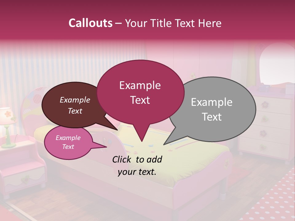 Indoors Children Stripe PowerPoint Template