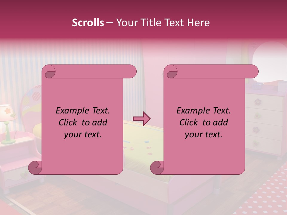 Indoors Children Stripe PowerPoint Template