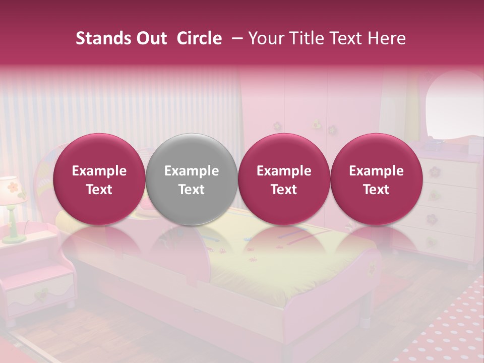 Indoors Children Stripe PowerPoint Template