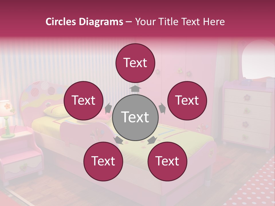 Indoors Children Stripe PowerPoint Template