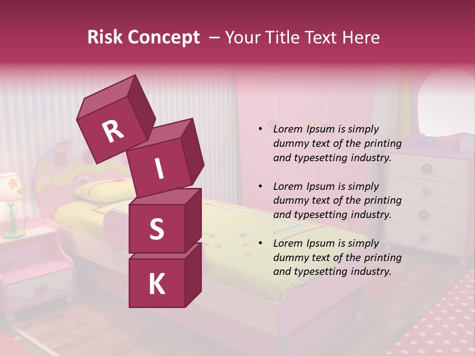 Indoors Children Stripe PowerPoint Template