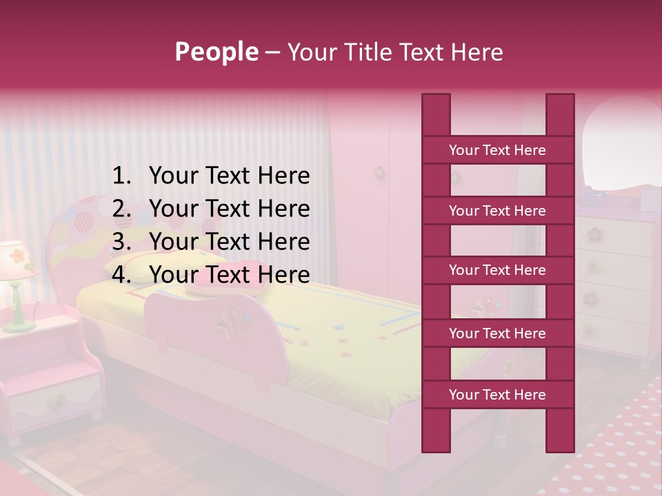 Indoors Children Stripe PowerPoint Template