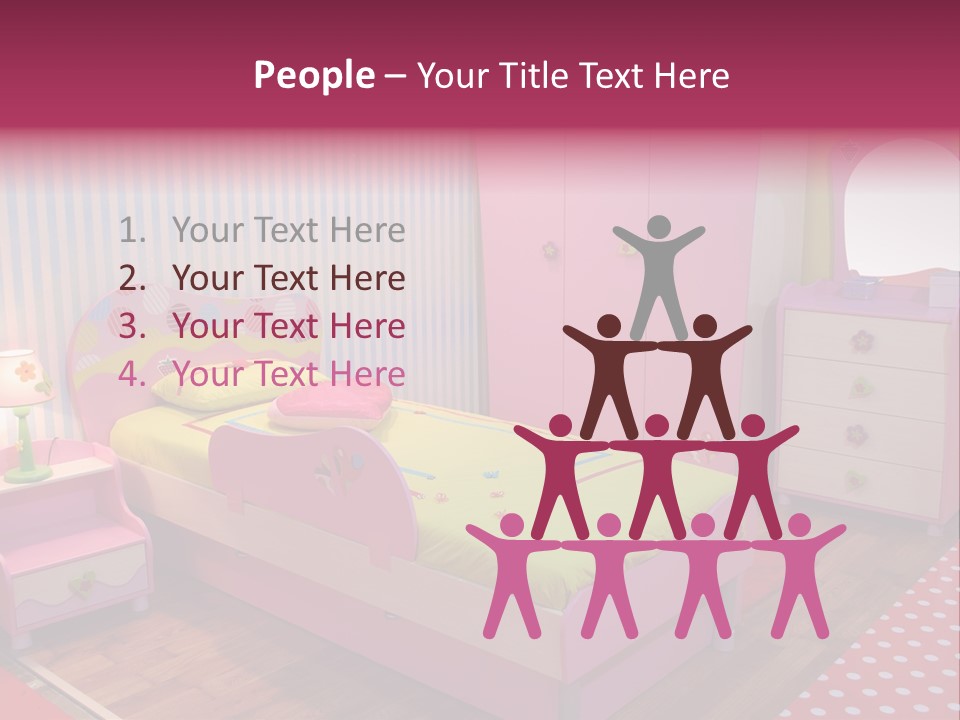 Indoors Children Stripe PowerPoint Template