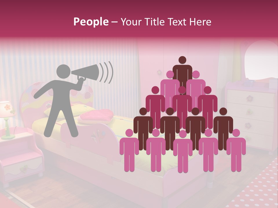 Indoors Children Stripe PowerPoint Template