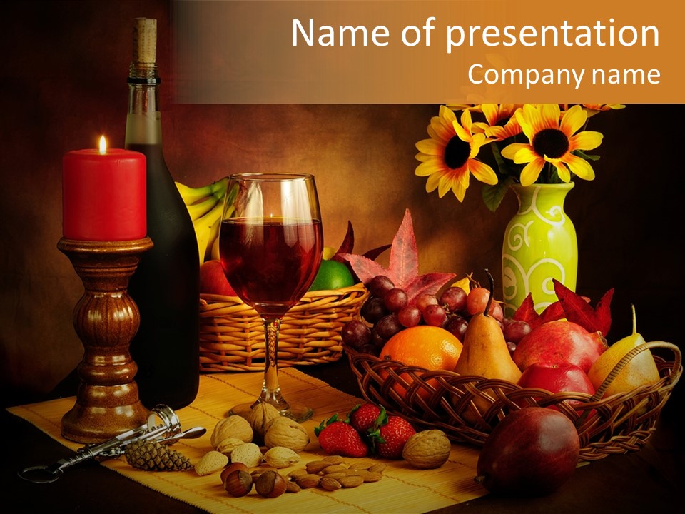 Drink Grape Celebration PowerPoint Template