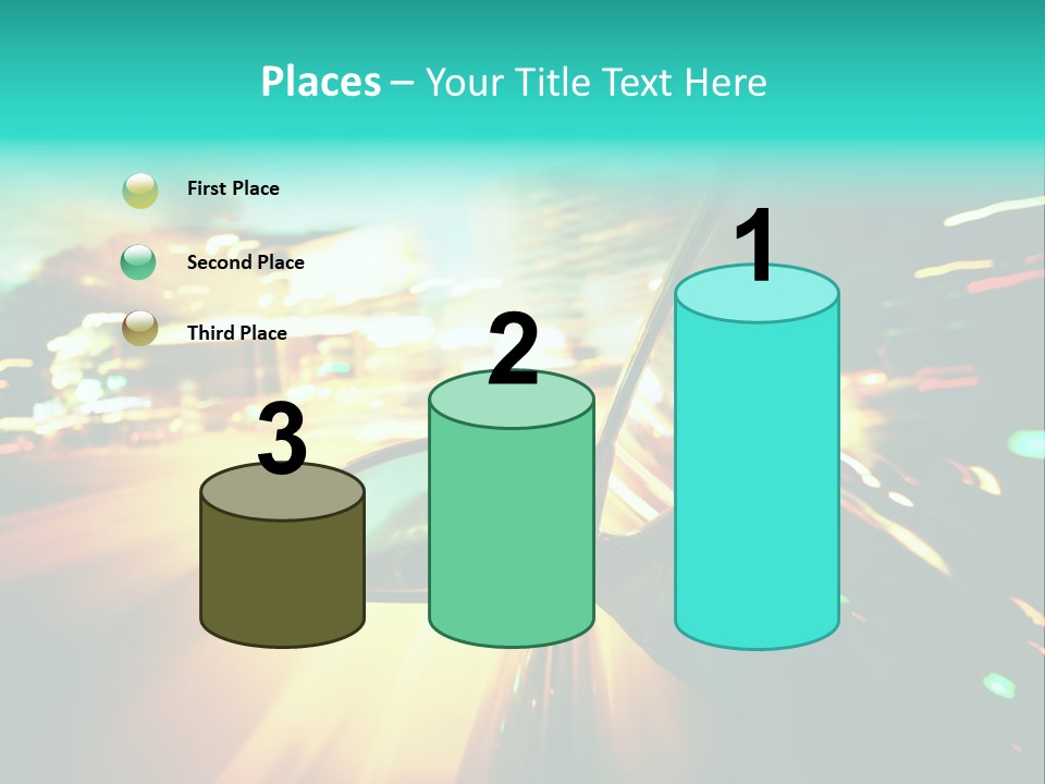 Building Blur Road PowerPoint Template