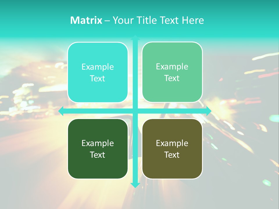 Building Blur Road PowerPoint Template