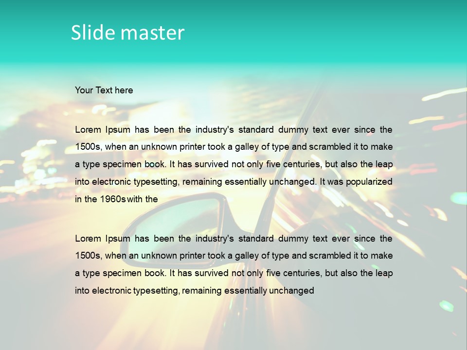 Building Blur Road PowerPoint Template