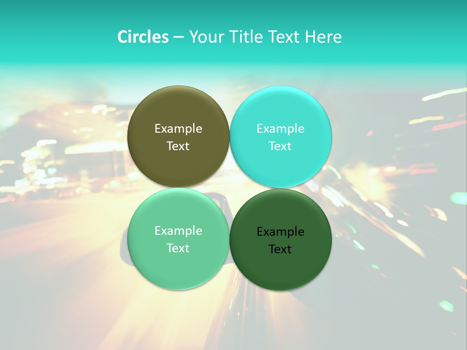 Building Blur Road PowerPoint Template